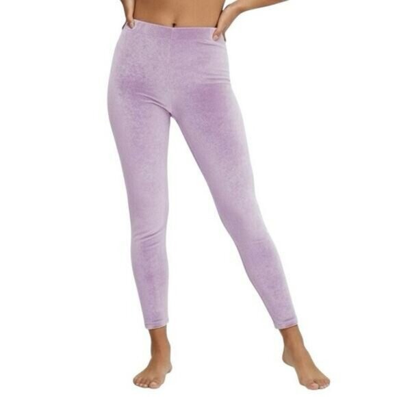 Fabletics Pants - NWT Purple Emma Velour Fabletics Leggings